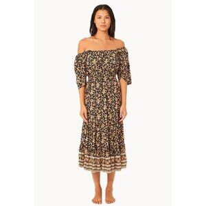 RIP CURL Women's Dreamer Midi Dress Size XL In Black